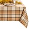 Threadmade Home Russet Harvest Woven Plaid Tablecloth, Multicolor - 60"W x 102"L